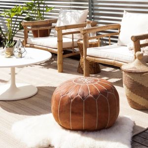 Leather Poufs 02
