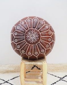Leather Poufs 02
