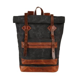 Adventure Roll top Backpack (Deep Black)