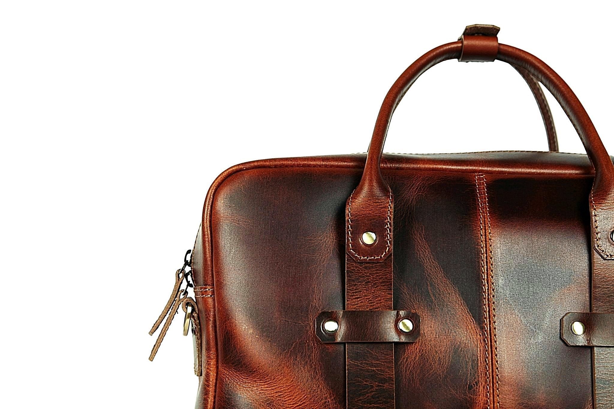 Boston Briefcase(Tobacco Tan) - Image 2