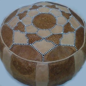 Leather Pouf 084