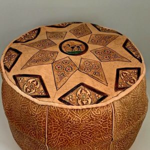 Leather Pouf 085