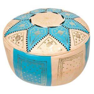 Leather Pouf 088