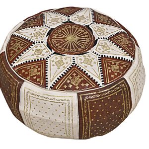 Leather Pouf 091