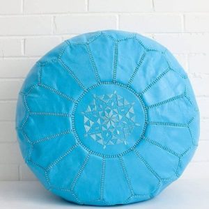 Leather Pouf 130