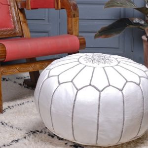 Leather Pouf 144