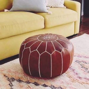 Leather Pouf 149