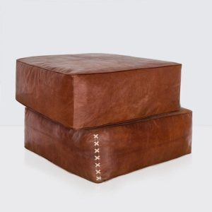 Leather Poufs 205