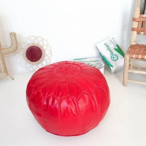 Leather Poufs 223