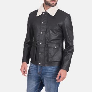Snow Cole Black Leather Jackets