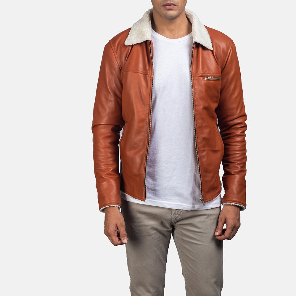 Dan Frost Tan Shearling Jackets
