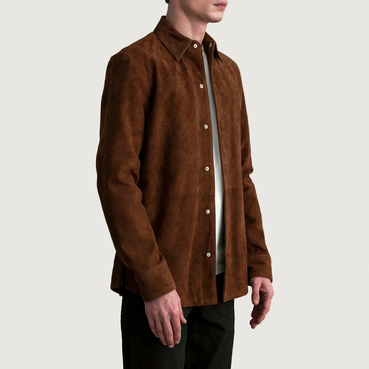 Haven Suede Leather Shirt - Image 4