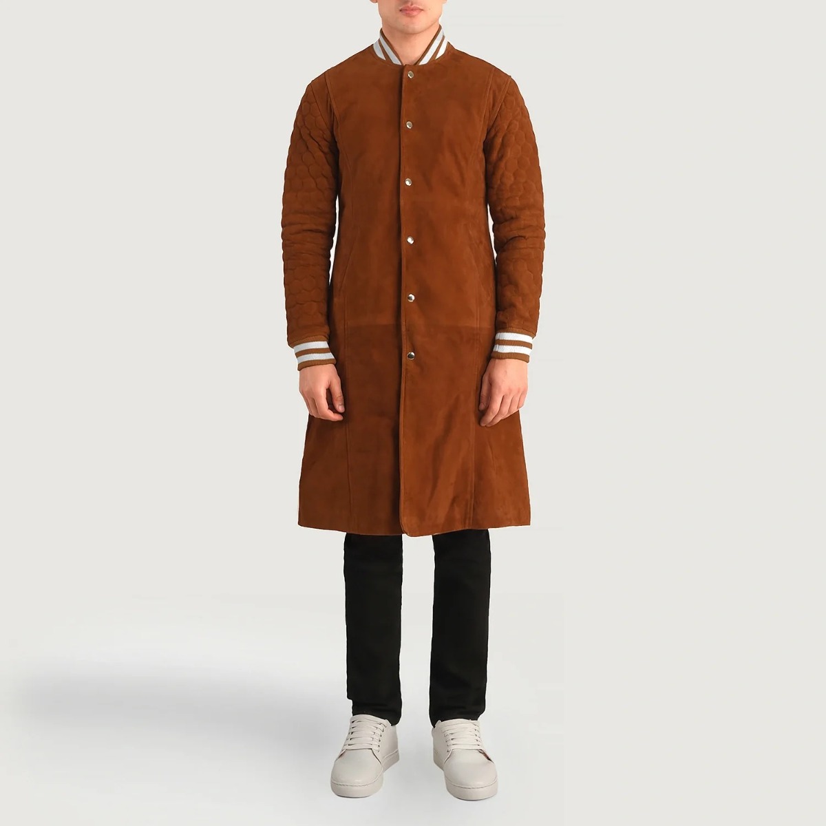 Wilde Brown Suede Varsity Coats - Image 5