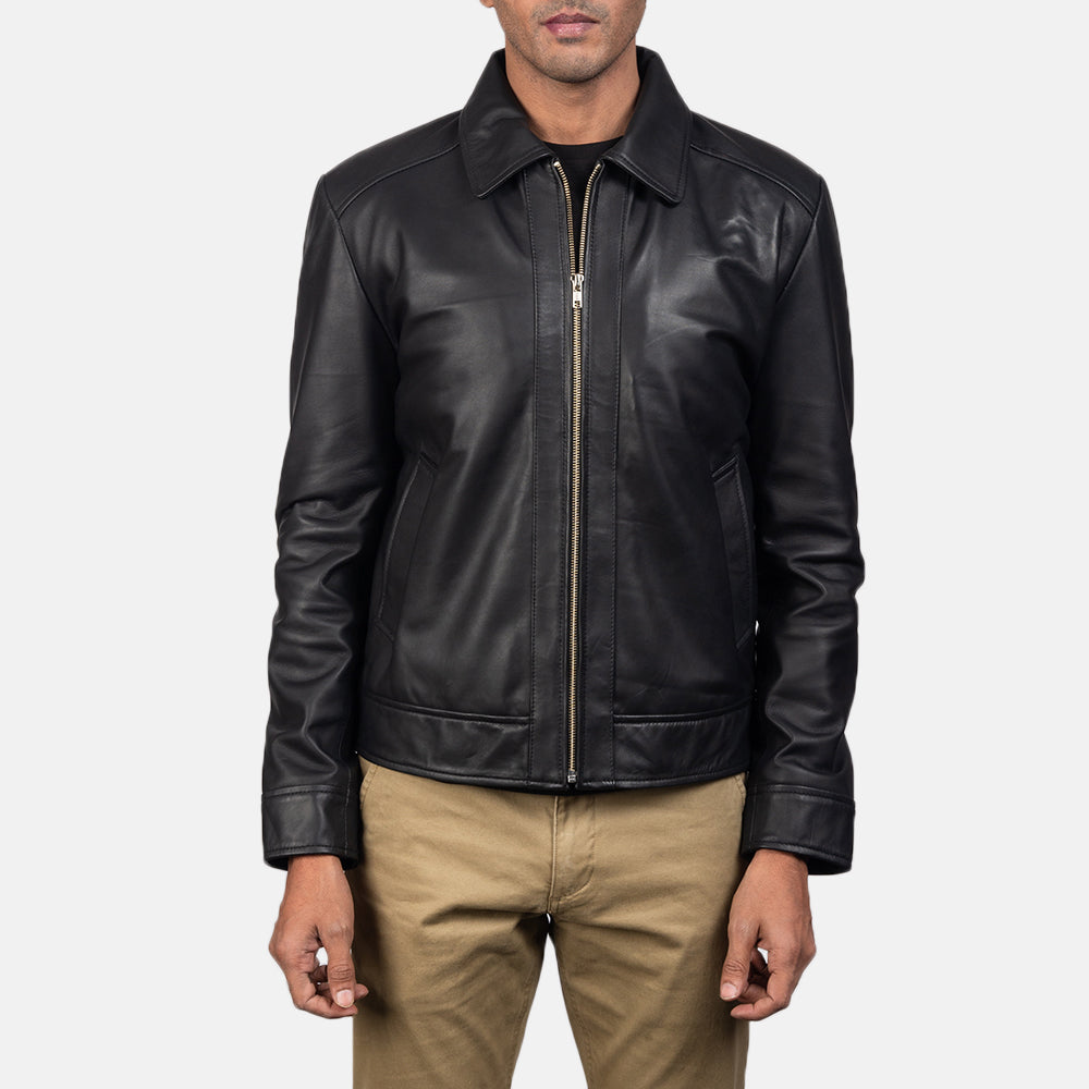 Inferno Black Leather Jacket - Image 5