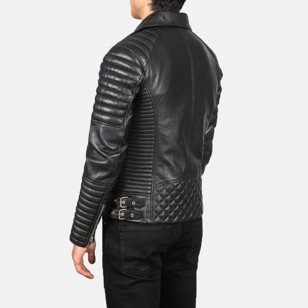 Armand Leather Biker Jacket - Image 6