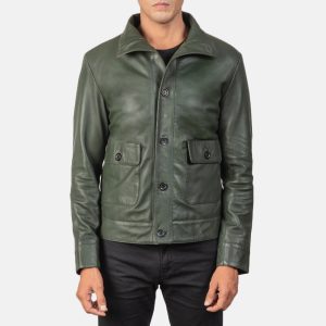 Columbus Leather Bomber Jacket