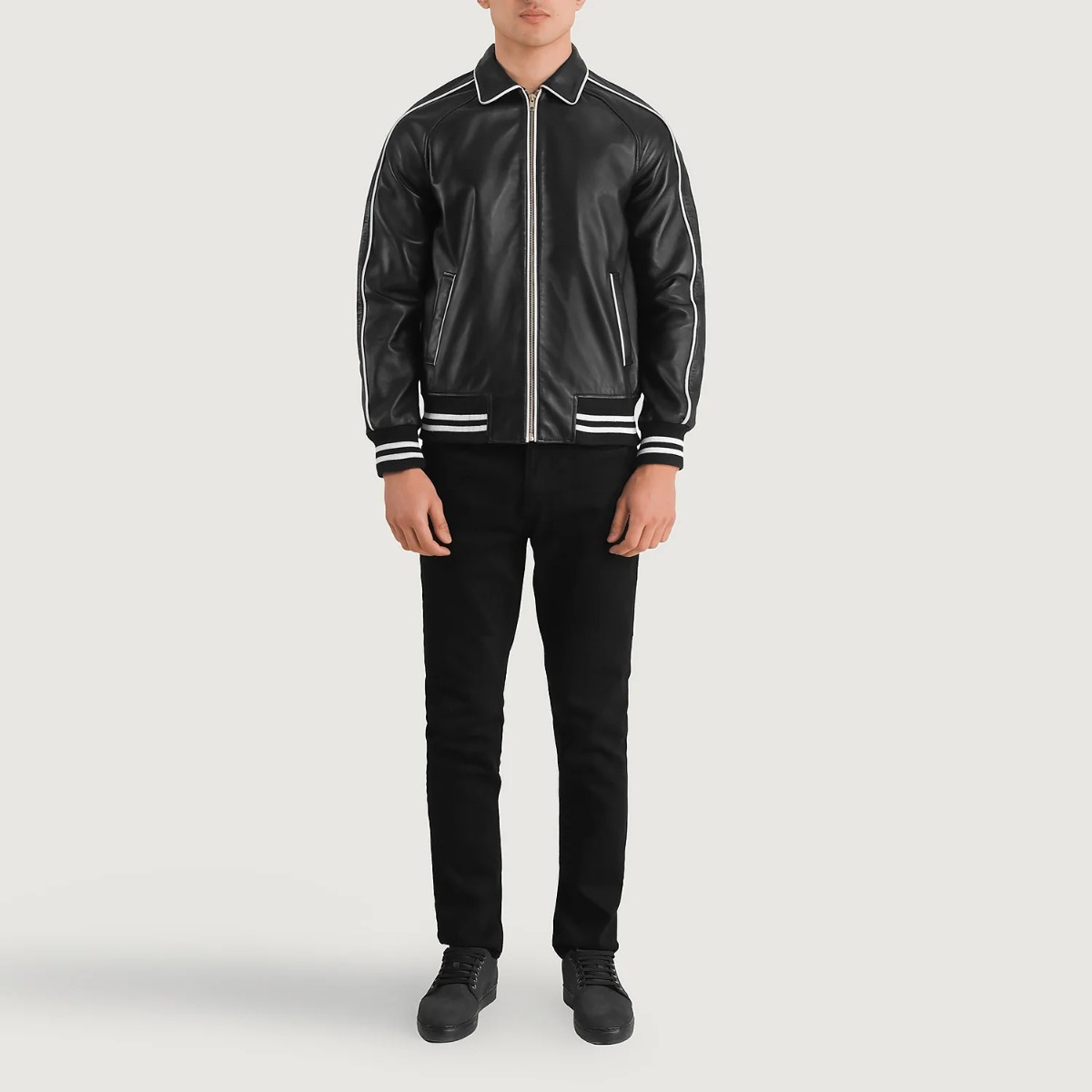 Cooper Leather Varsity Jacket - Image 2