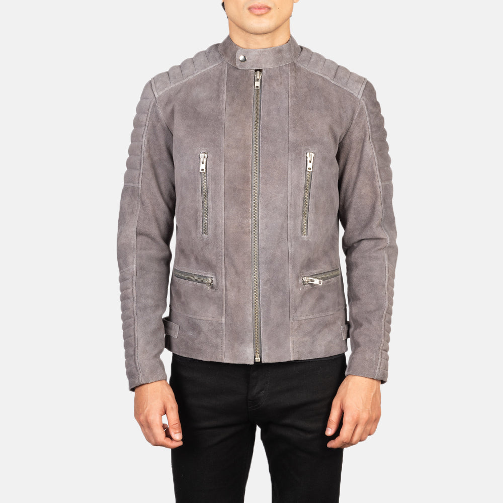Damian Leather Biker Jacket - Image 3