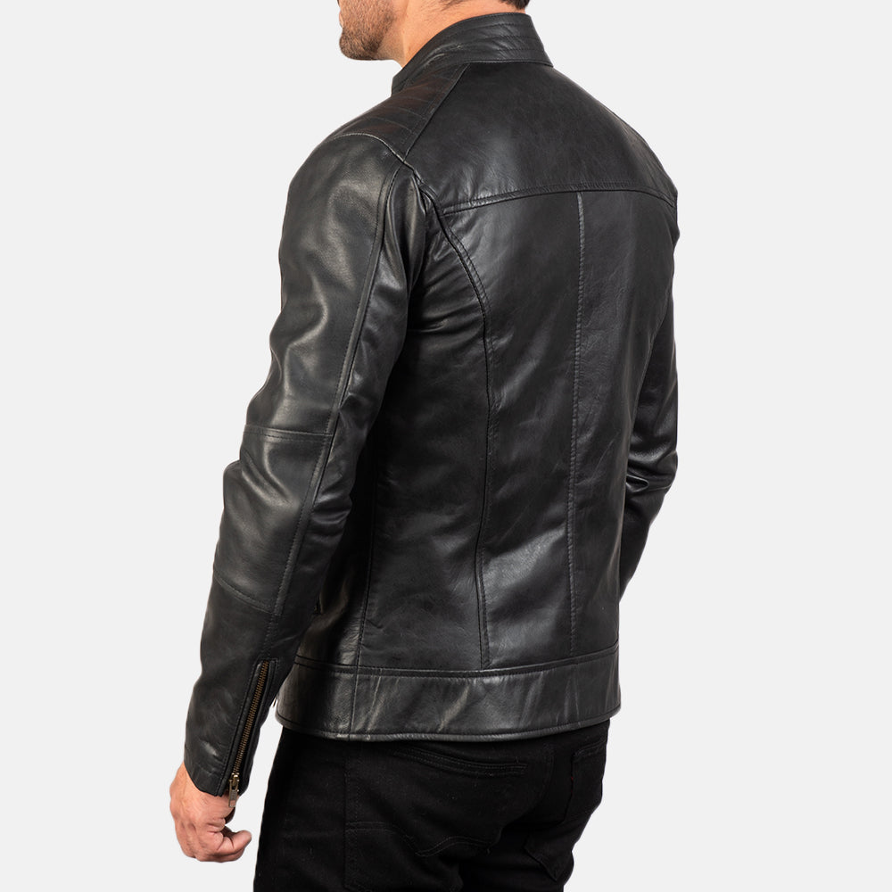 Dean Leather Biker Jackets - Image 5