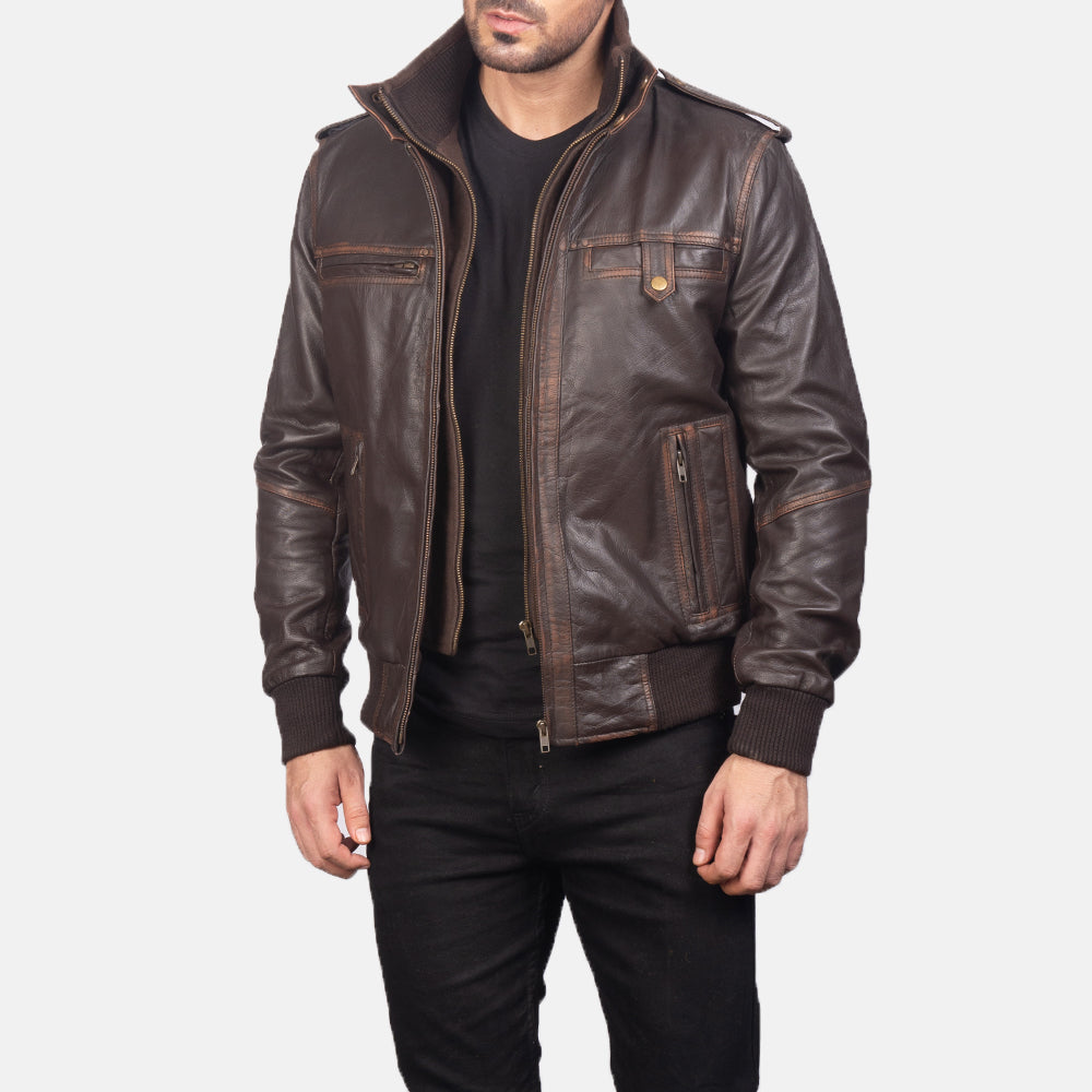 Glen Street Leather Bomber Jackets