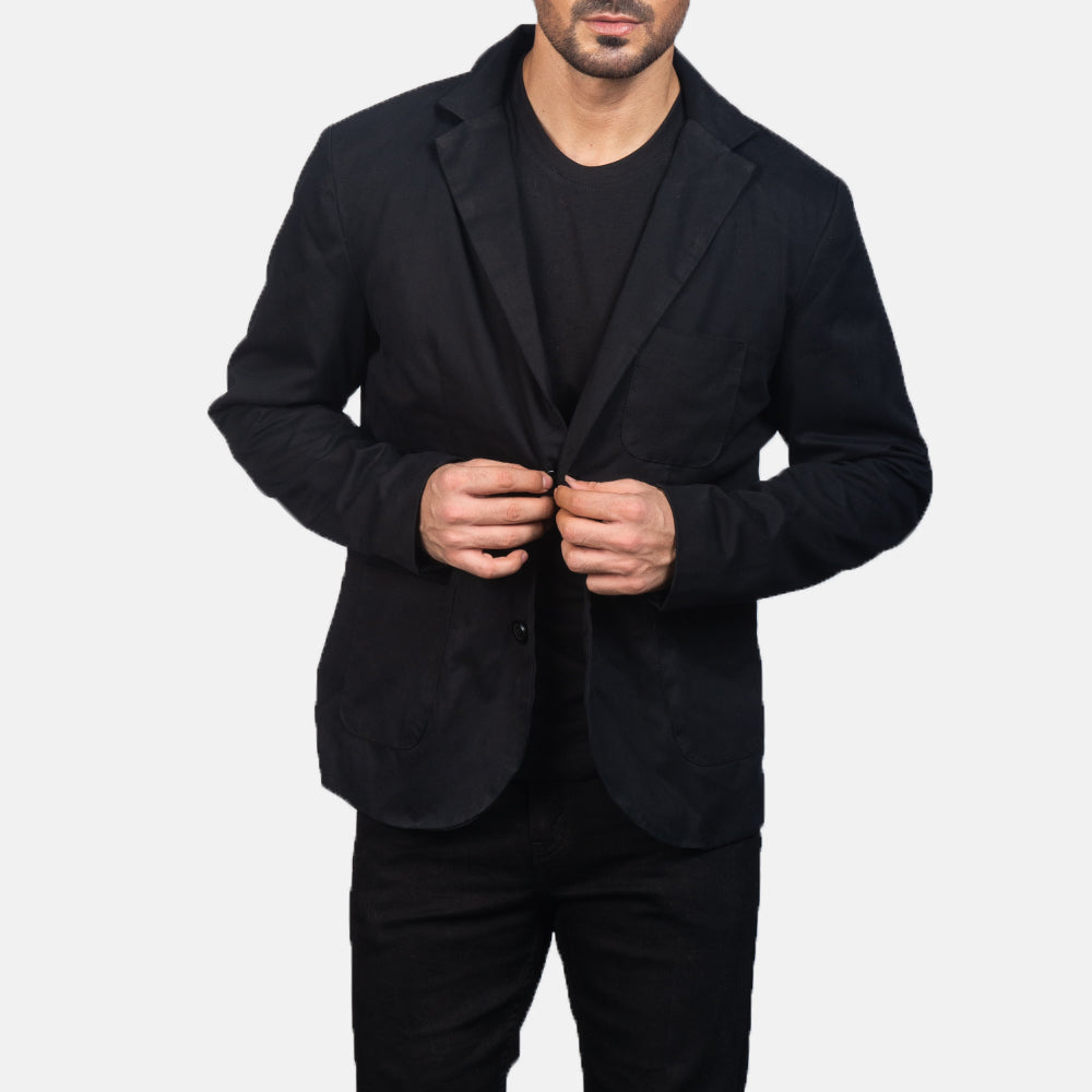 Borges Black Wool Blazers