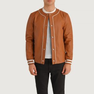 Willis Brown Leather Varsity Jackets