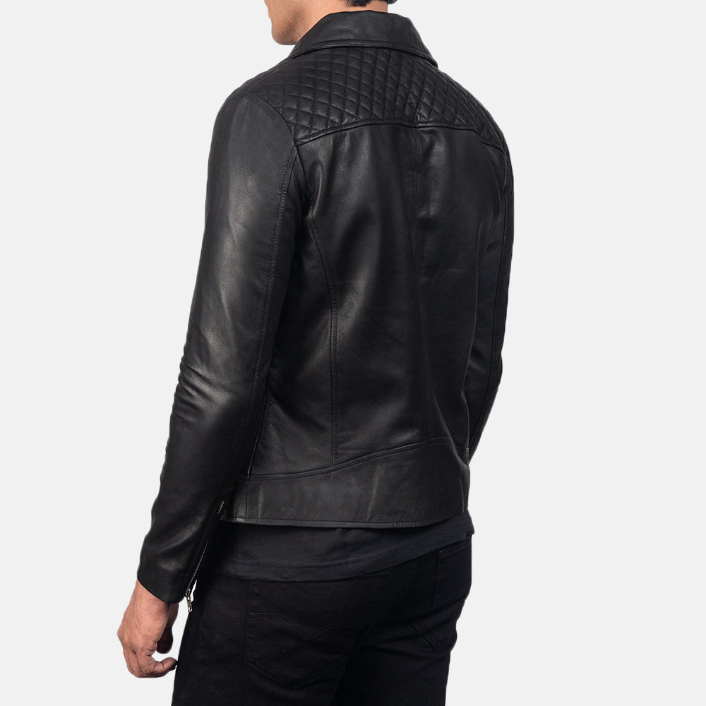 Danny Quilted Leather Biker Jackets - Image 3