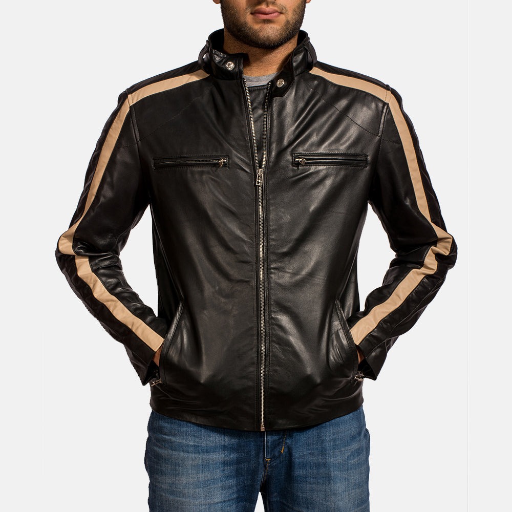 Jack Black Leather Biker Jackets - Image 6