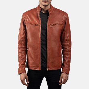 Ionic Tan Brown Leather Jackets