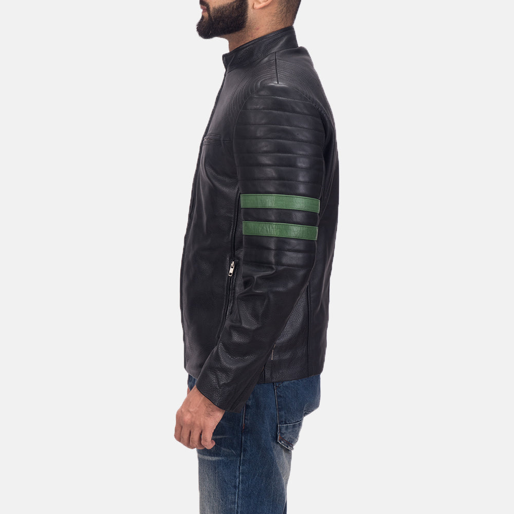 Night Trooper Leather Jacket - Image 2