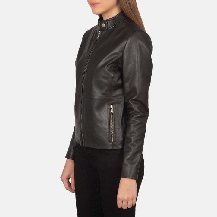 Rave Brown Leather Biker Jackets - Image 3