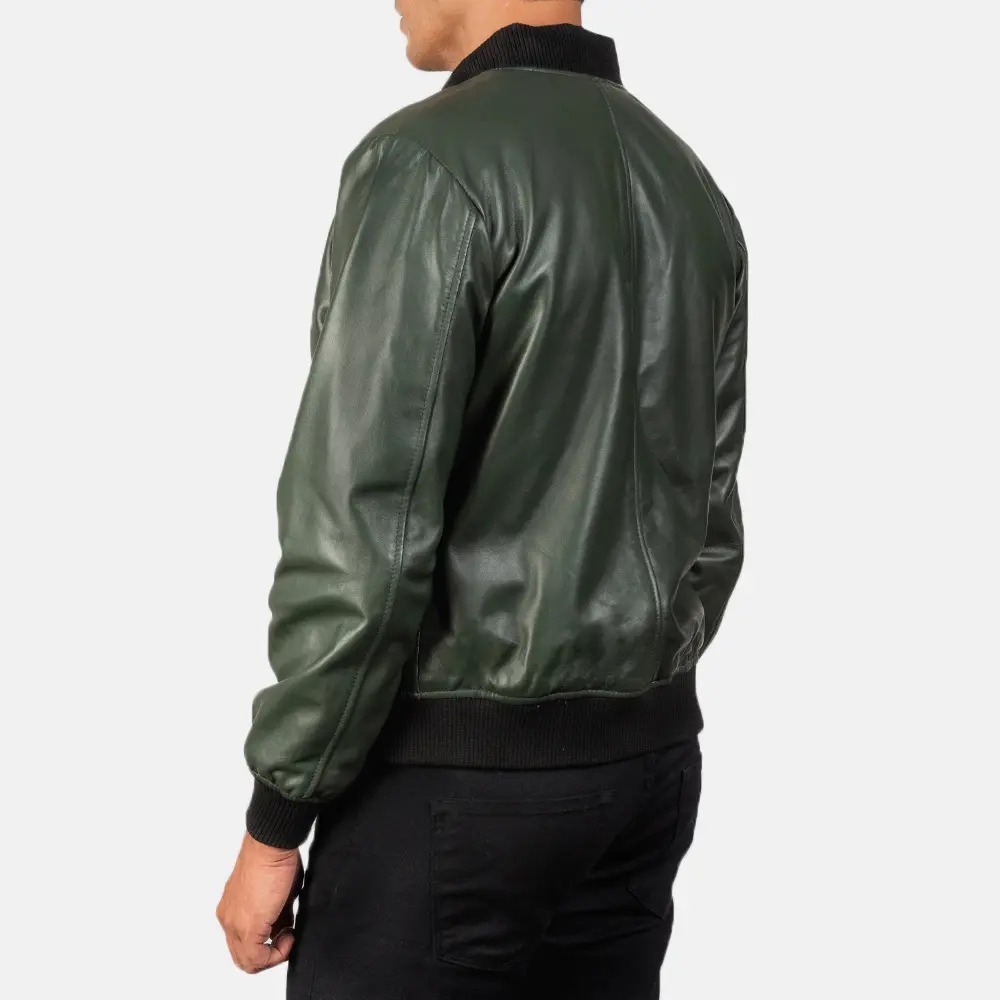 Shane Green Leather Bomber Jackets - Image 2