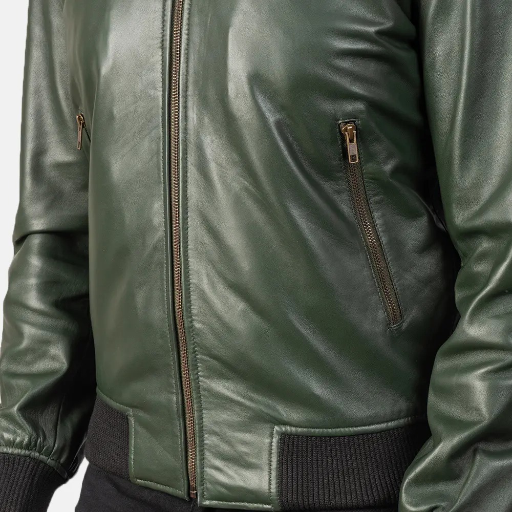 Shane Green Leather Bomber Jackets - Image 6
