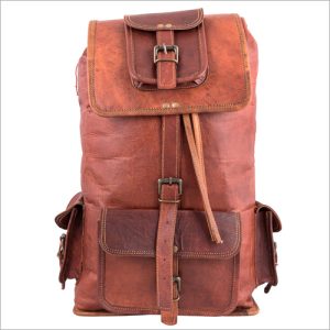 Unisex Leather Backpack