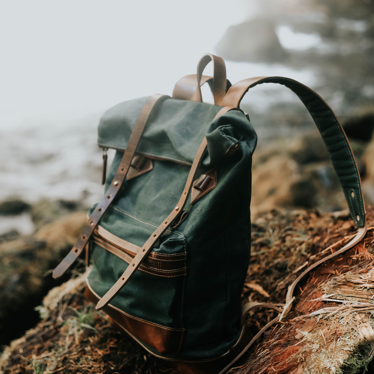Adventure Roll top Backpack (Forest Green) - Image 2