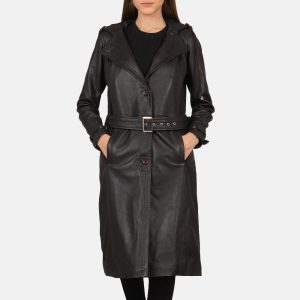 Fixon Hooded Brown Trench Coats