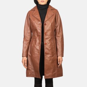 Alexis Brown Single Breasted Leather Coats