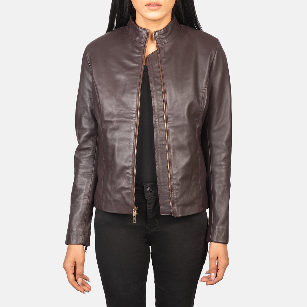 Rumella Mocha Suede Biker Jacket