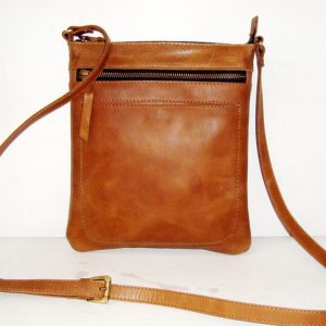Women Zipper Leather Tote Bag